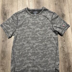Champion Men’s Gray Camouflage Short-Sleeve Athletic T-Shirt Size Small NEW